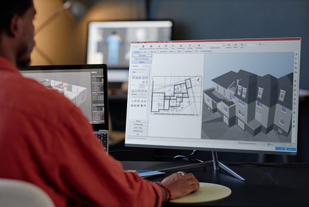 HottCAD Arbeitsprozess am Bildschirm